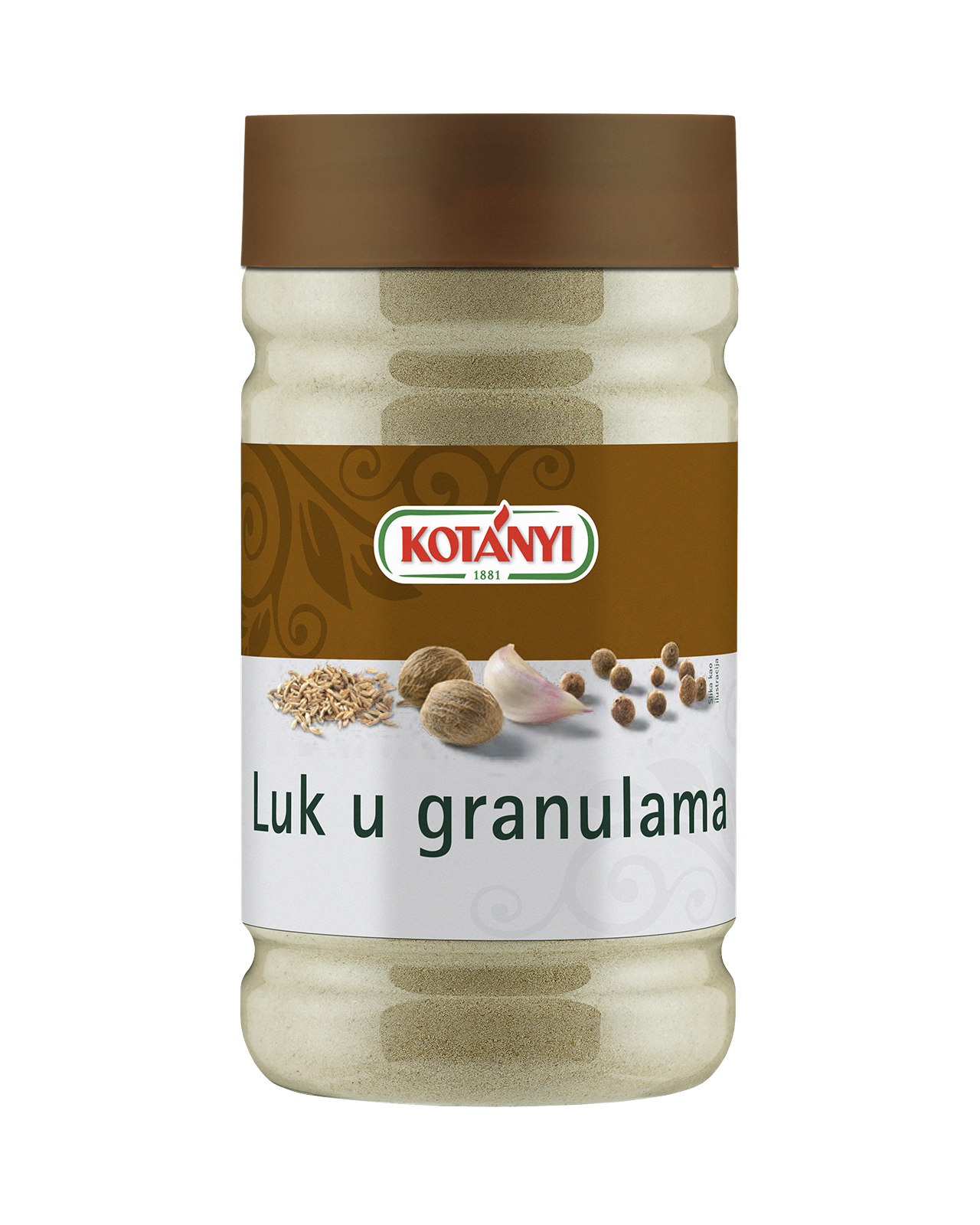 715408 Kotanyi Luk U Granulama B2b Jar 800 ccm