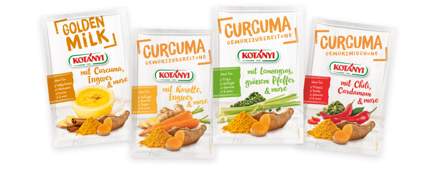 Kotányi Curcuma and more Briefpackungen