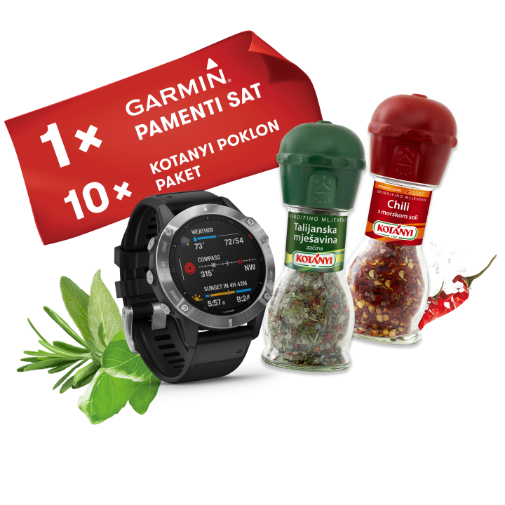 Use your chance to win one of five GARMIN watches.